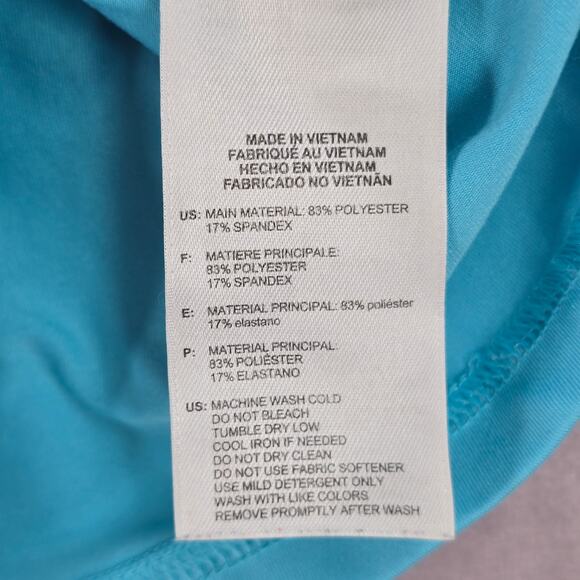 Adidas Blue Racerback Active Stripe Athletic Sports Tank Top Small - Picture 7 of 7